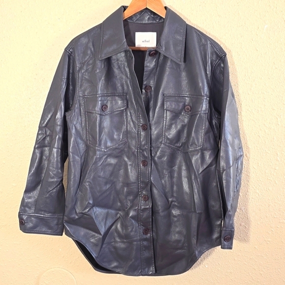 Wilfred Aritzia The Gana Vegan Leather Jacket - Picture 1 of 7